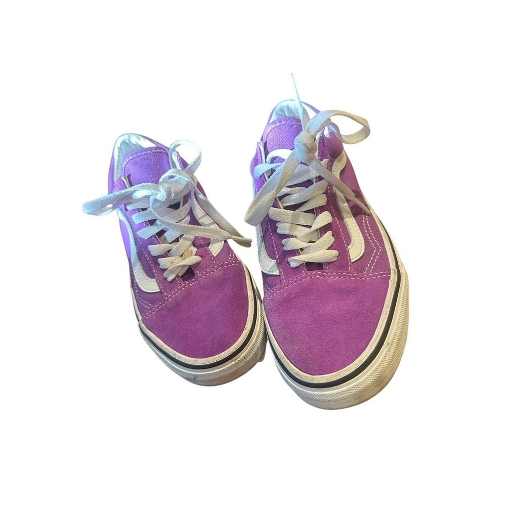 Vans Old Skool Purple Suede Canvas Low Top Skate Sneakers Womens 7 Mens 5.5